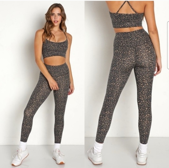 Varley Pants - Varley Lets Move High 25" Legging Cluster Leopard Size XS